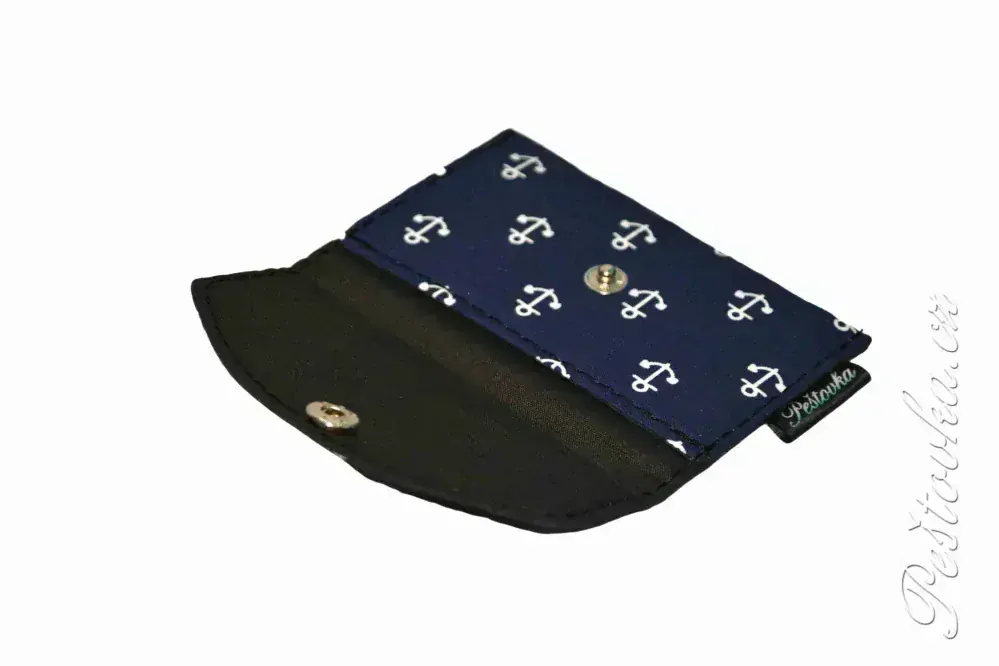 Peštovka - kapsička na karty *růžovo-fialové tlapky*