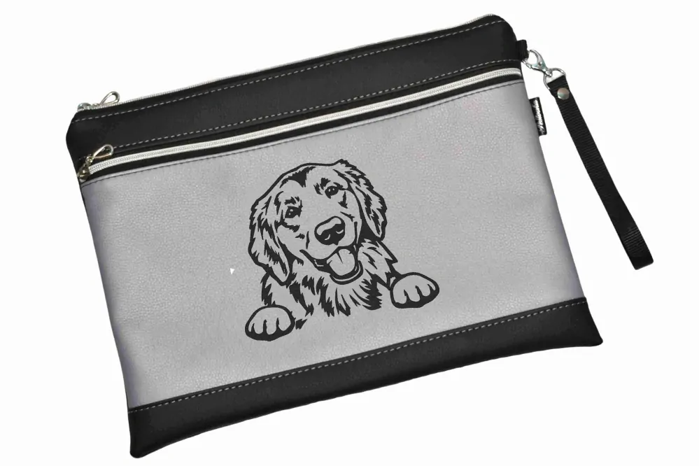 Peštovka - Pouzdro na průkazy původu A4 s kapsou *ZLATÝ RETRIEVER 01* více barev