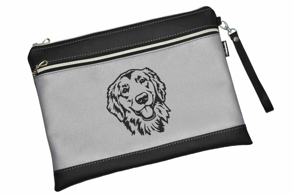Peštovka - Pouzdro na průkazy původu A4 s kapsou *ZLATÝ RETRIEVER 02* více barev