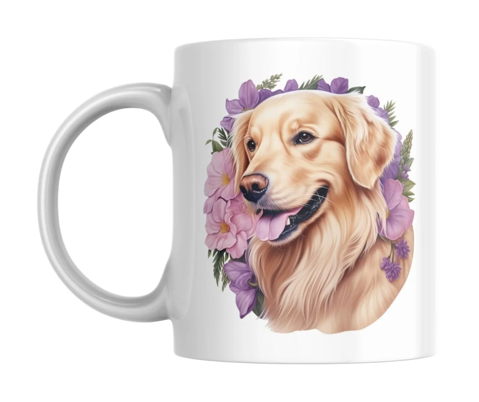 Hrnek bílý 330 ml *ZLATÝ RETRIEVER*