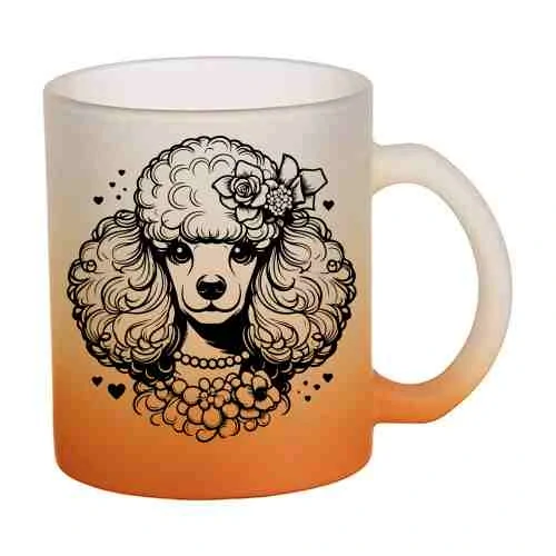 Hrnek skleněný MATNÝ 330 ml A+ barevný gradient *PUDL*