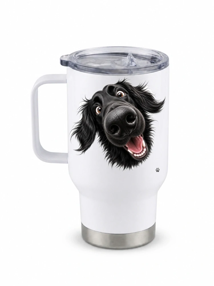 Peštovka Cestovní hrnek 450ml *FLAT-COATED RETRIEVER*