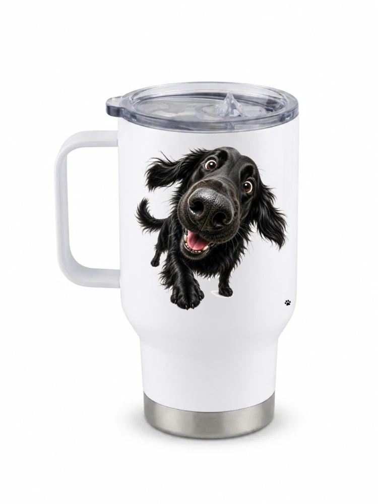 Peštovka Cestovní hrnek 450ml *FLAT-COATED RETRIEVER*