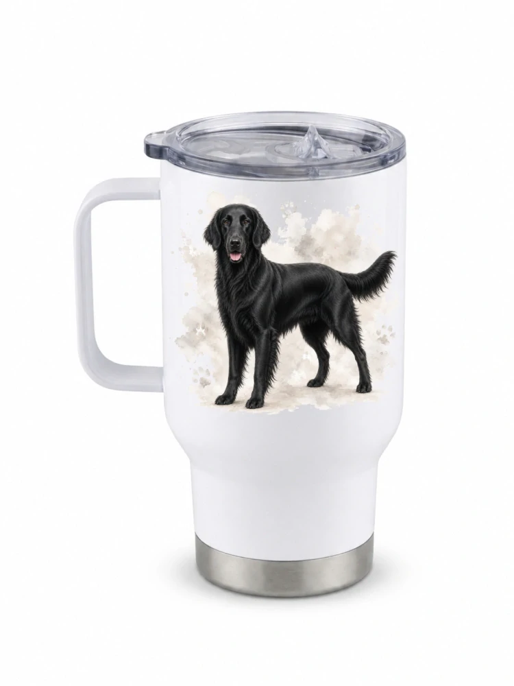 Peštovka Cestovní hrnek 450ml *FLAT-COATED RETRIEVER*