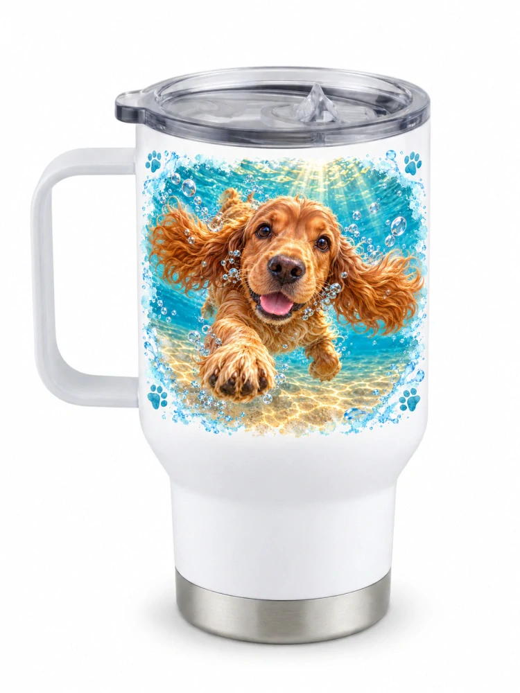 Peštovka Cestovní hrnek 450ml *BUBBLE DOG KOKRŠPANĚL*