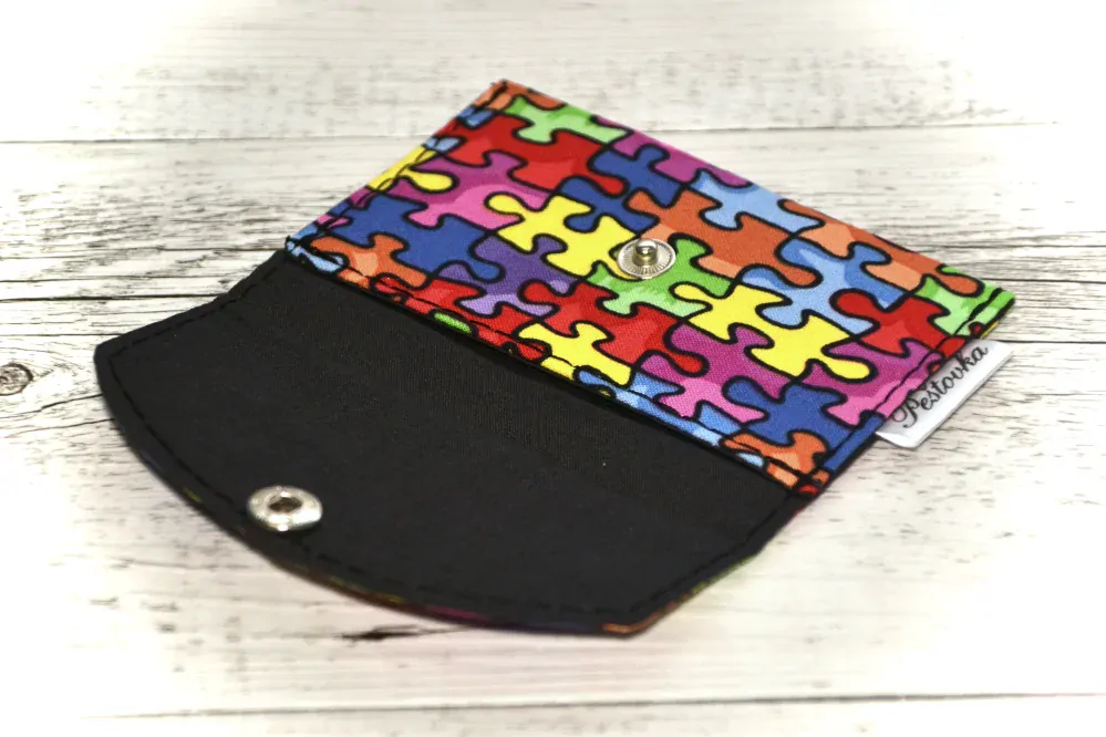 Peštovka - kapsička na karty *barevné puzzle*