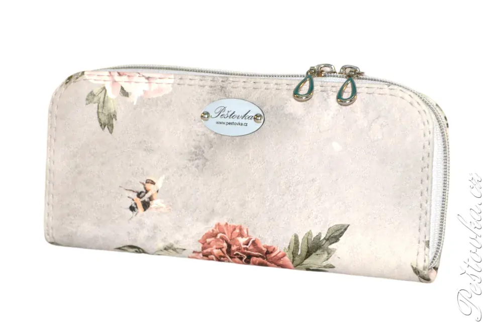 Peštovka Zipová peněženka *Vintage flowers*