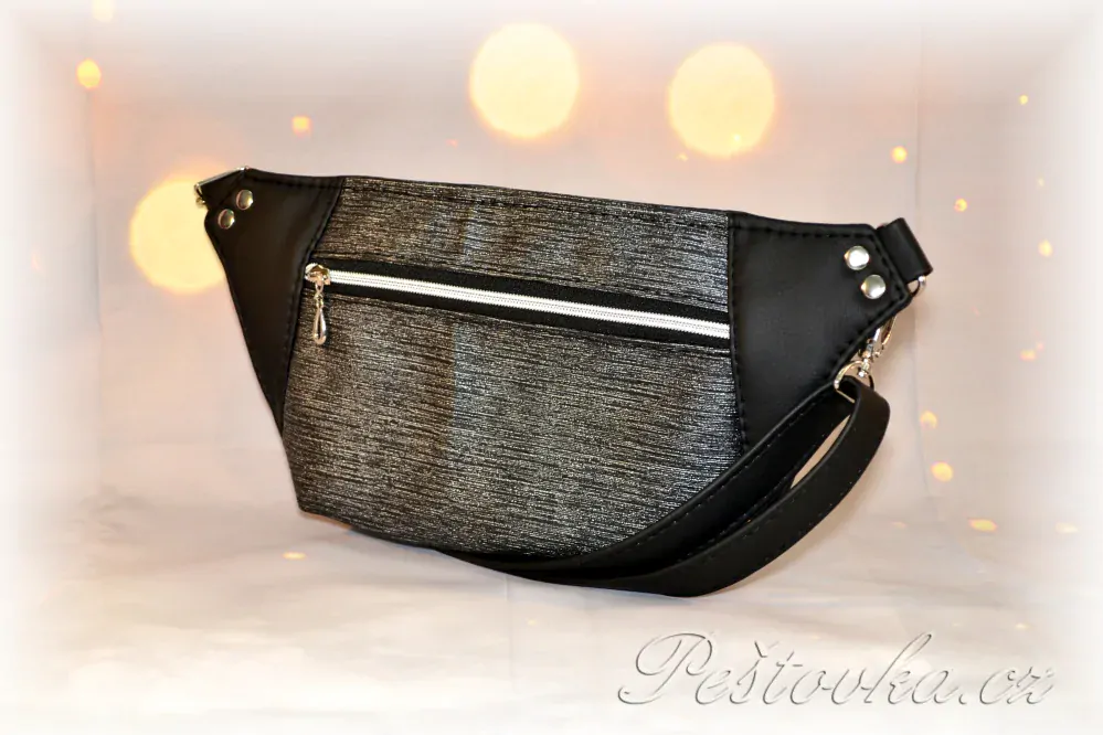 Peštovka - ledvinka Dayna *černo-stříbná*