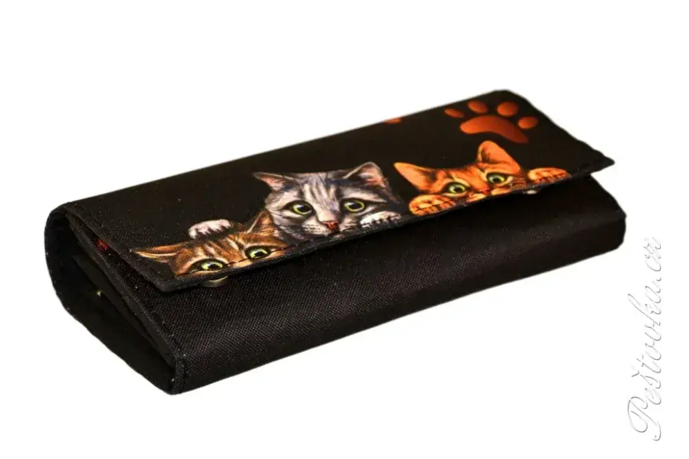Peštovka Dámská elegantní peněženka *3kočky*