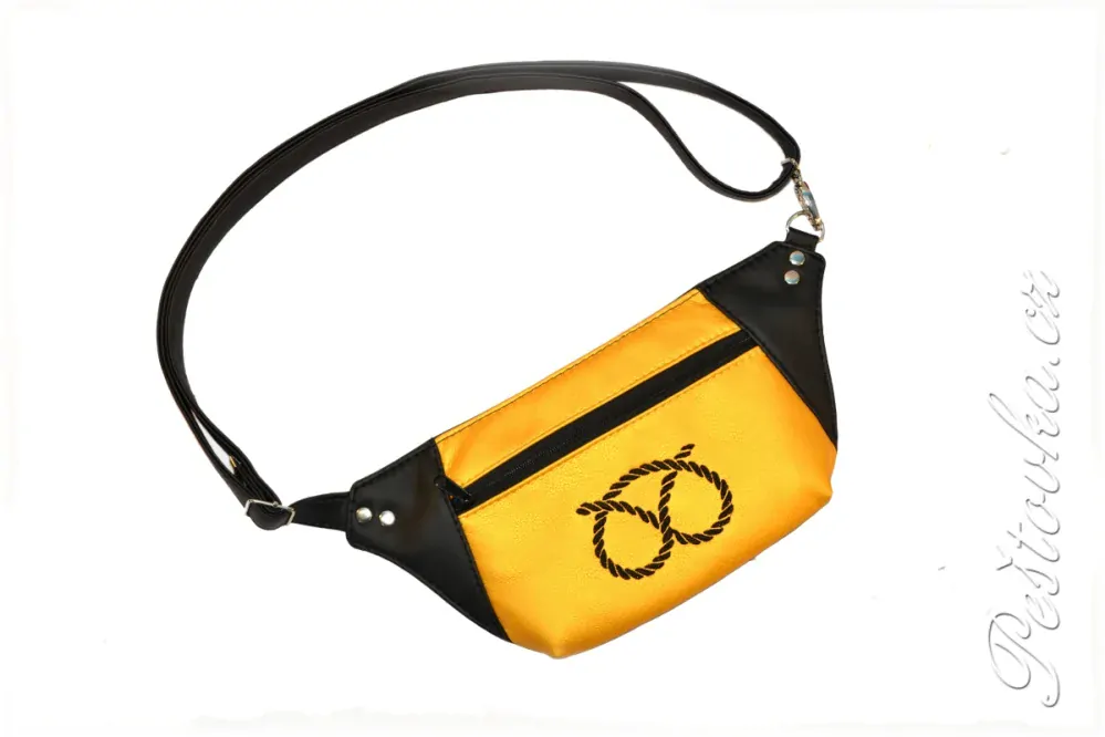 Peštovka - ledvinka Dayna  *černo-žlutá s uzlem*