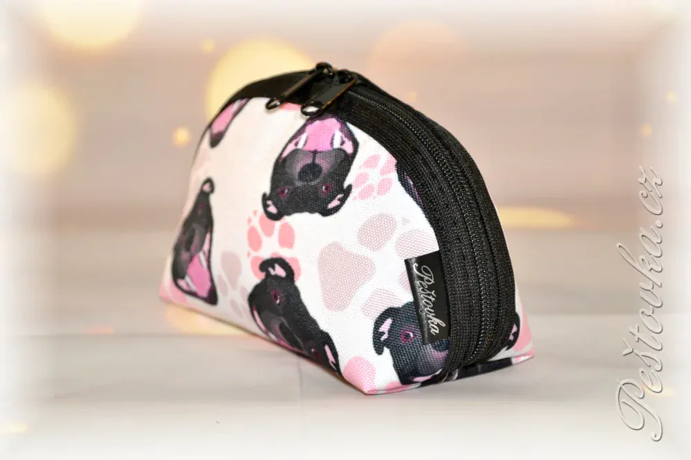 Peštovka kosmetická taštička RONDA *stafík do růžova*