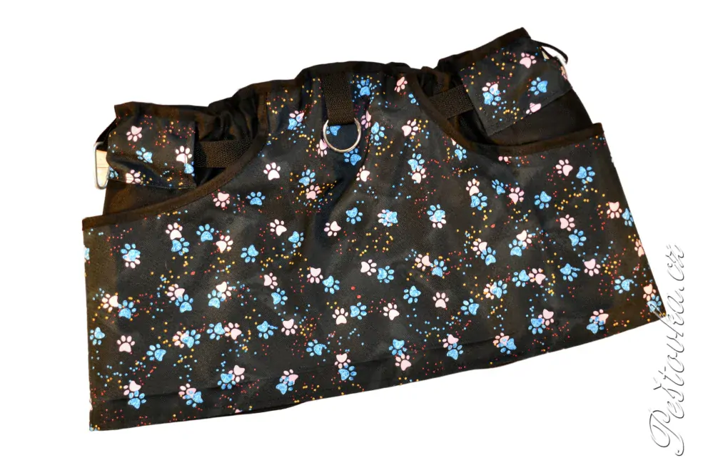 Peštovka Výcviková sukně *modro-růžové tlapky*