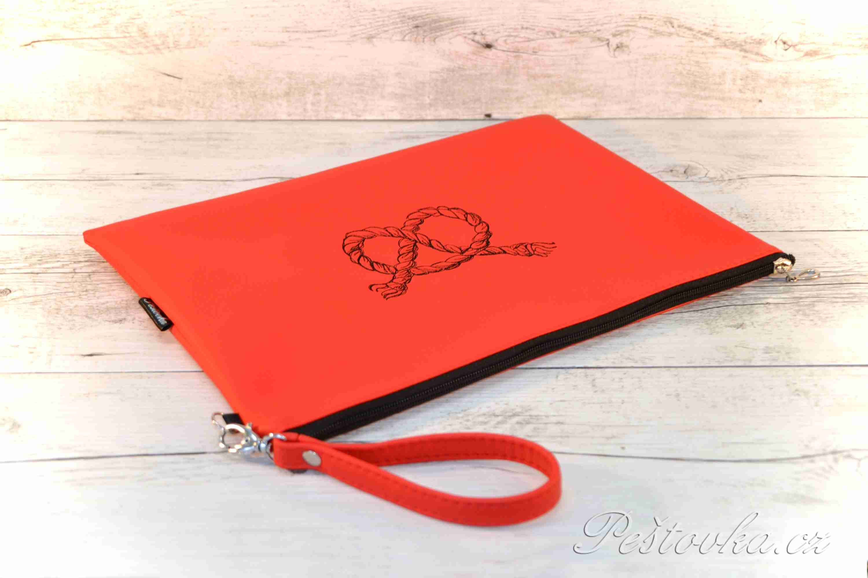 Pouzdro na průkazy původu A4 STAFFBULL *červený s provázkem*