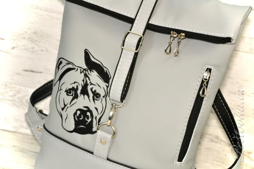 Peštovka Překlápěcí batoh Lucas *staford* šedý s černou