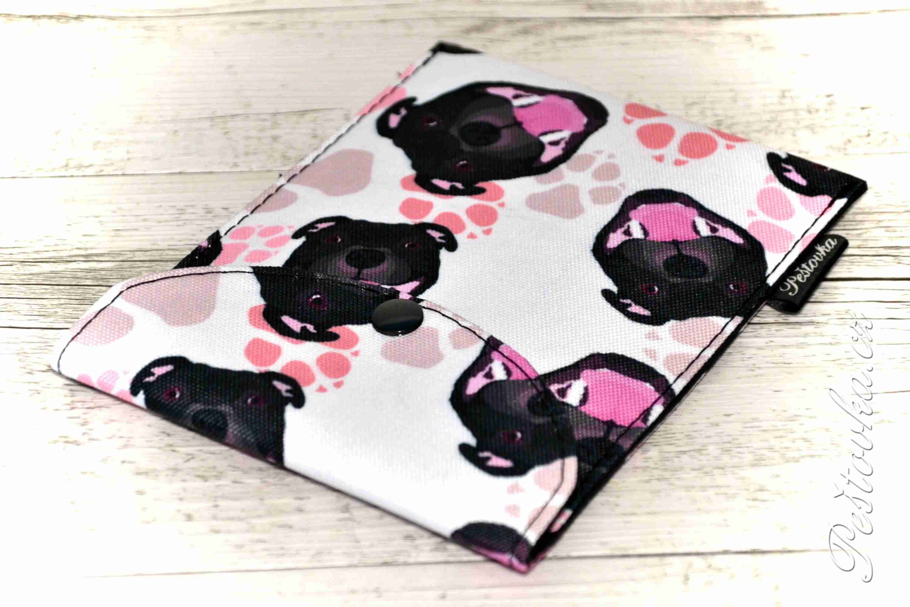 Peštovka - obal na očkovák - kapsička *vysmáté tlamičky do růžova*