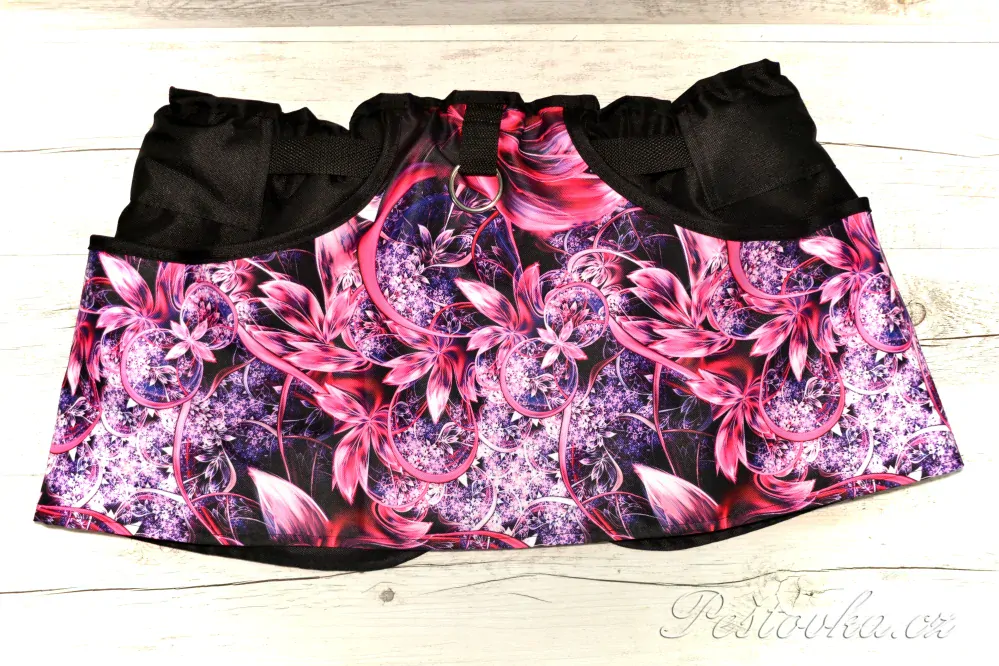 Peštovka Výcviková sukně *Růžové fraktály*