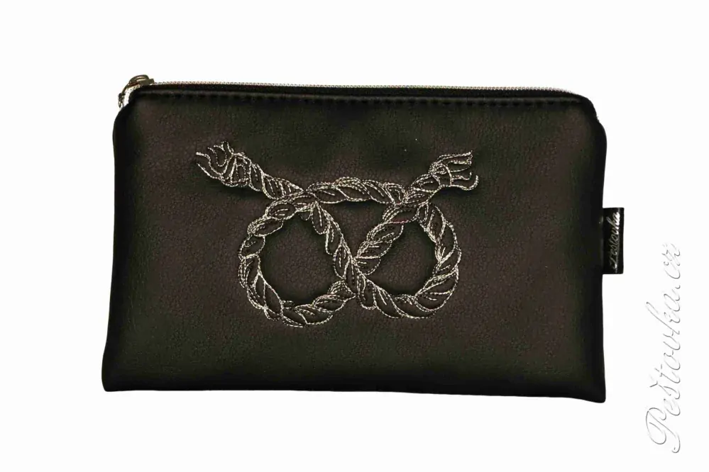 Peštovka kosmetické pouzdro INSIGNO *uzel staffbull* černé