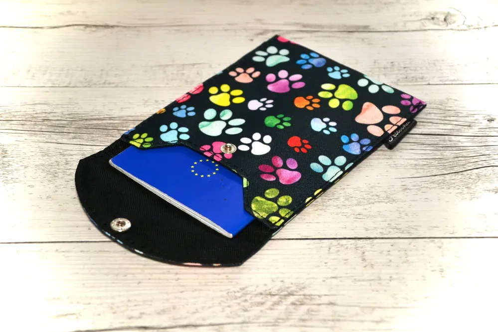 Peštovka - obal na očkovák - kapsička *barevné tlapky*