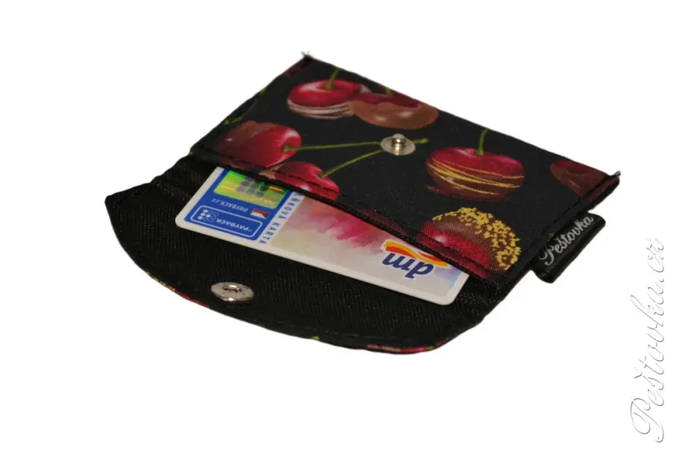 Peštovka - kapsička na karty *třešně v čokoládě*