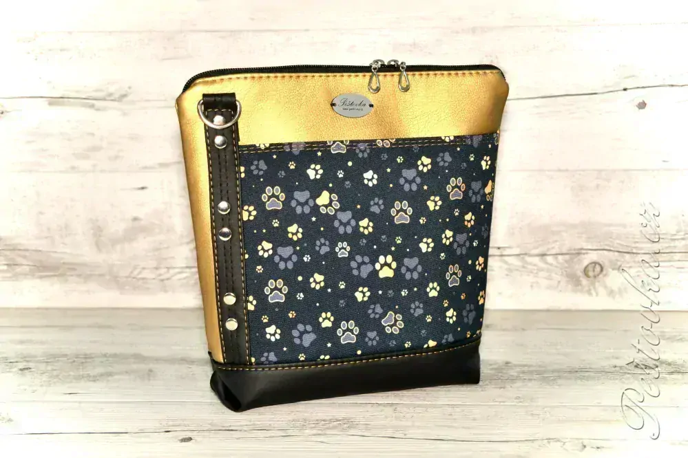 Peštovka - kabelka Brita *zlatošedé tlapky*