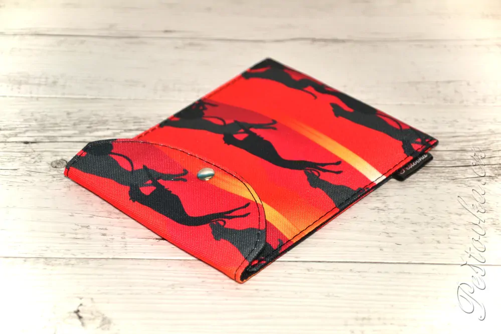 Peštovka - obal na očkovák - kapsička *chrti na červené*