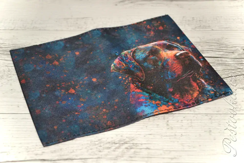 Peštovka Obal na očkovací průkaz *Labrador* tmavě modrý
