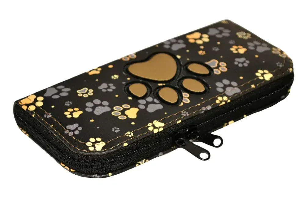 Peštovka Zipová peněženka *zlatošedé tlapky*