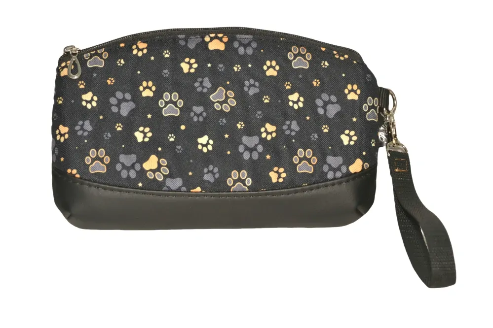 Peštovka kosmetická taštička CLEMATIS *ZLATO-ŠEDÉ TLAPKY*