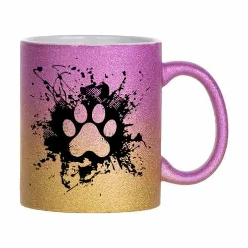 Hrnek třpytivý 330 ml *Dog Paw Splash*