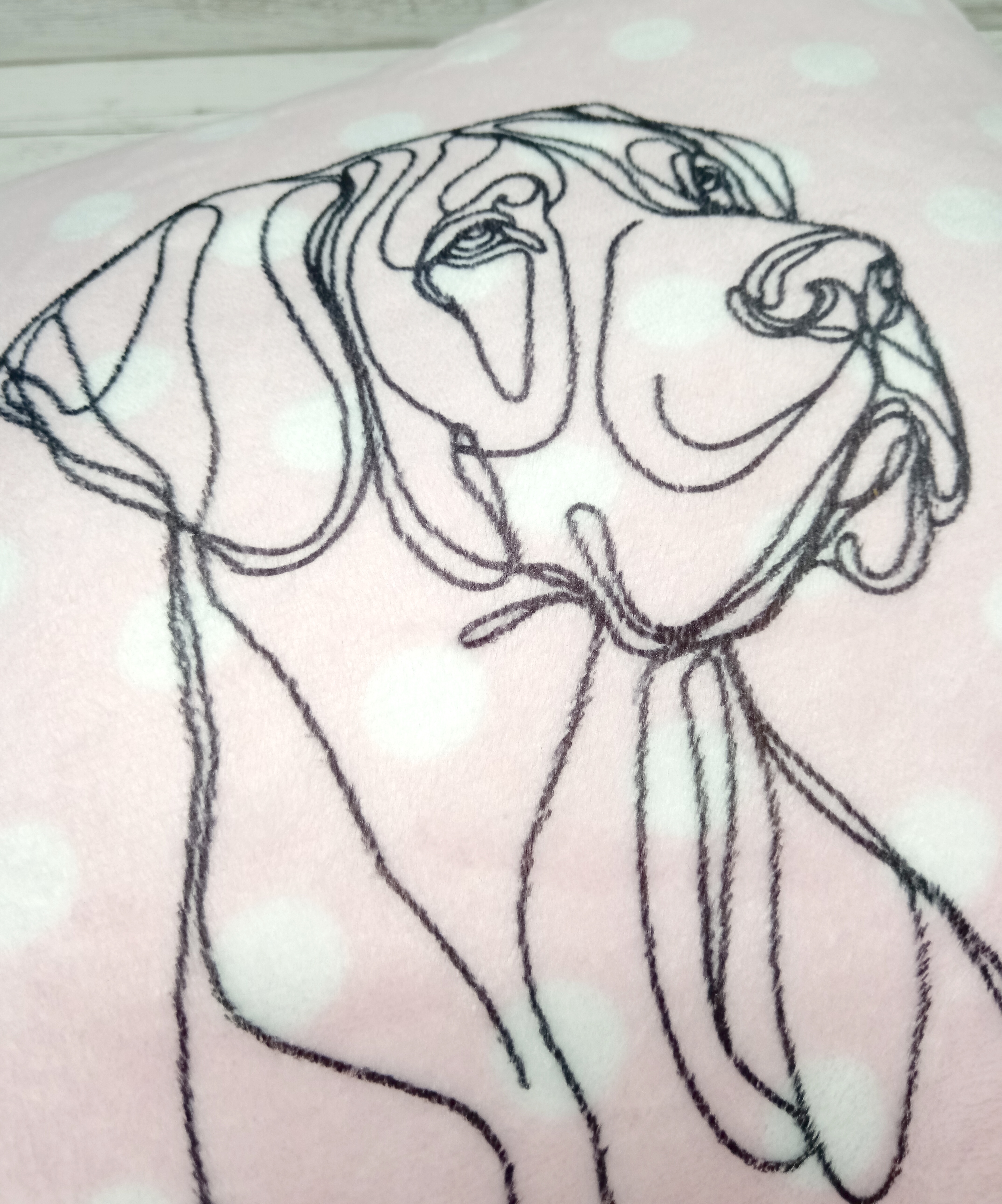 Peštovka - Plyšový polštář *DOGA*