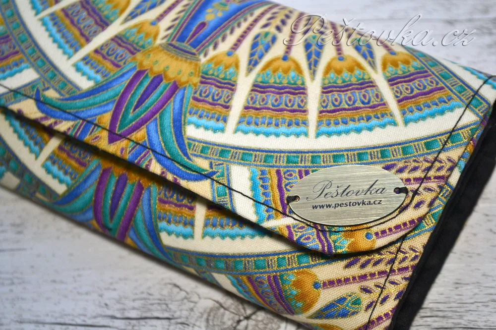 Peštovka Dámská elegantní peněženka *Údolí králů modré*