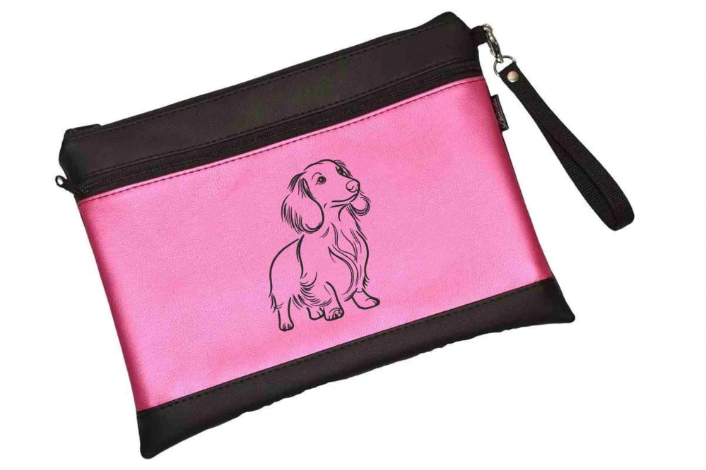 Peštovka - Pouzdro na průkazy původu A4  s kapsou *JEZEVČÍK DLOUHOSRSTÝ*