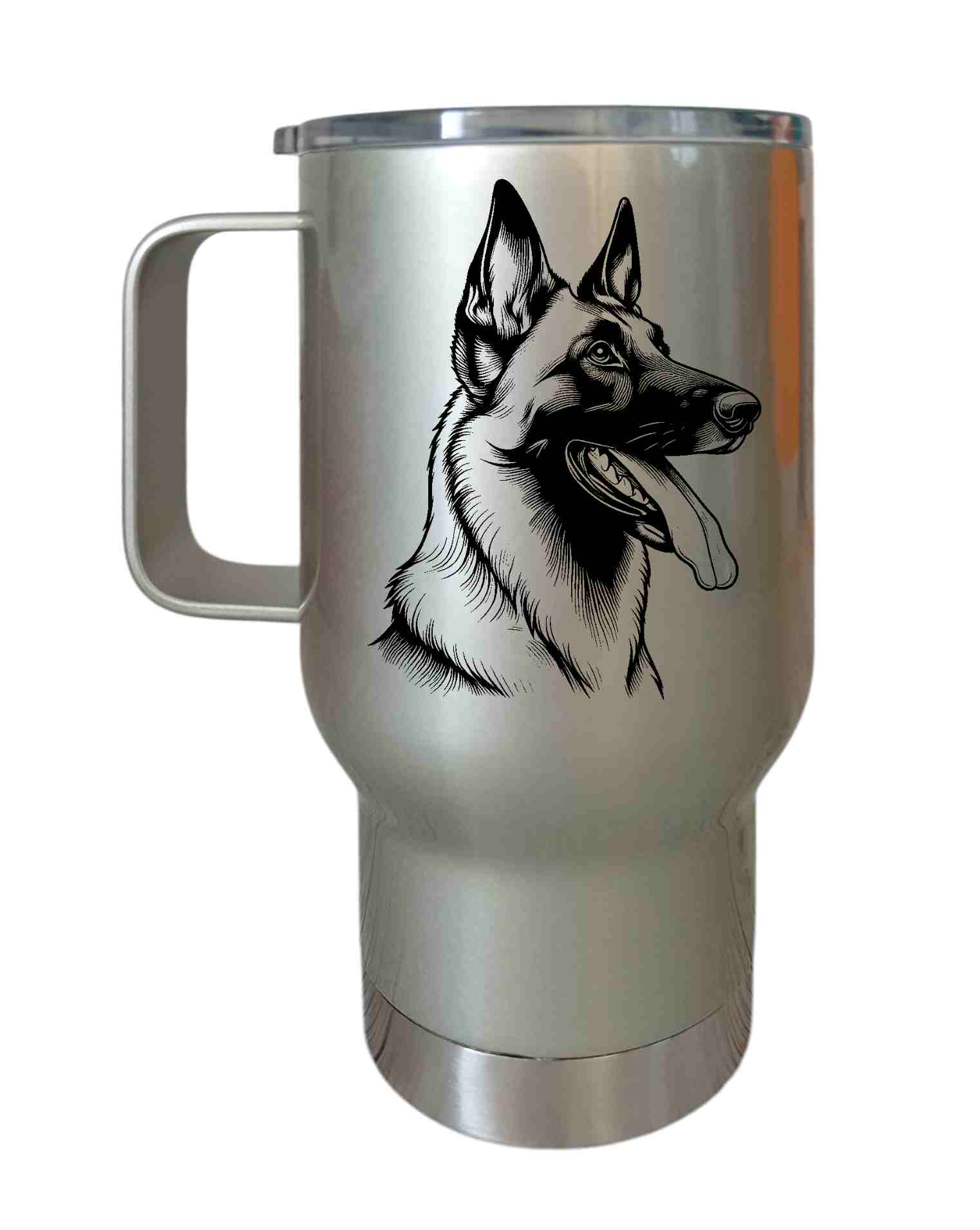 Peštovka Cestovní hrnek 450ml*Belgický ovčák malinois*