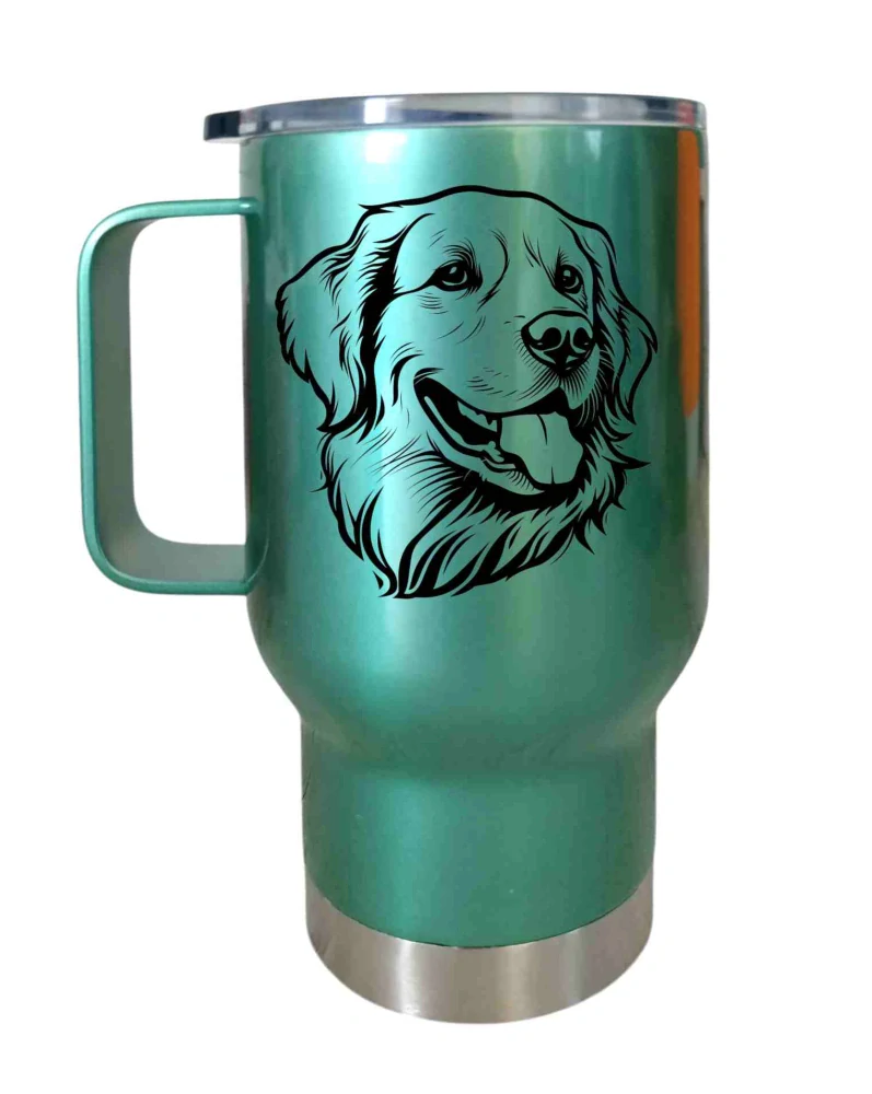 Peštovka Cestovní hrnek 450ml *ZLATÝ RETRIEVER*
