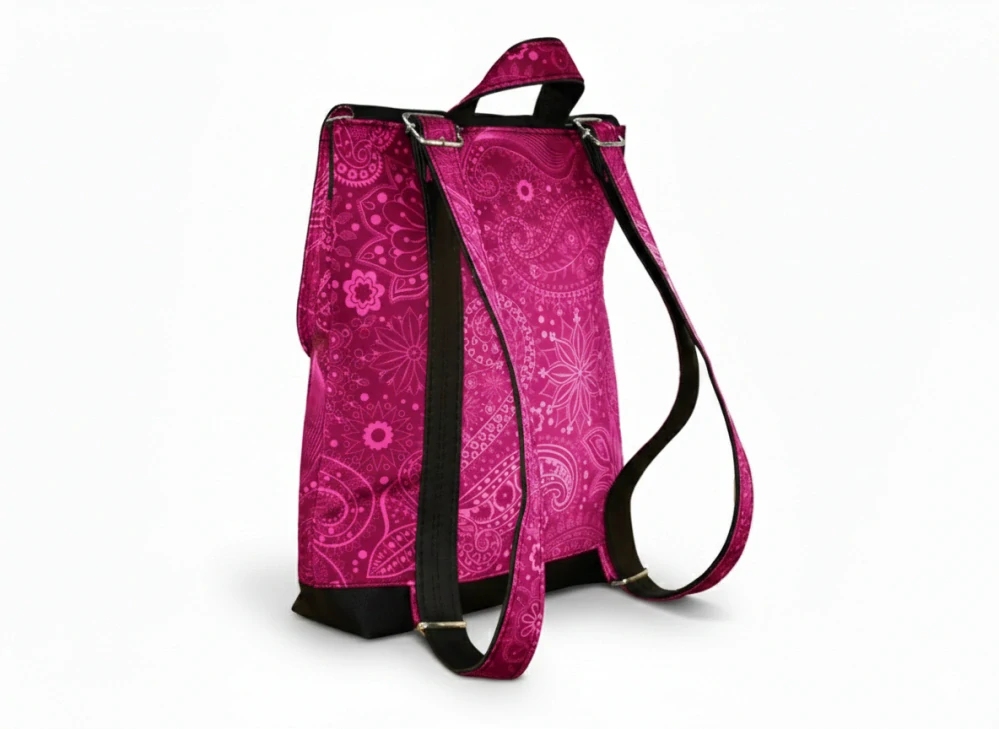 Peštovka městský batoh CITY BAG *abstrakce růžová 