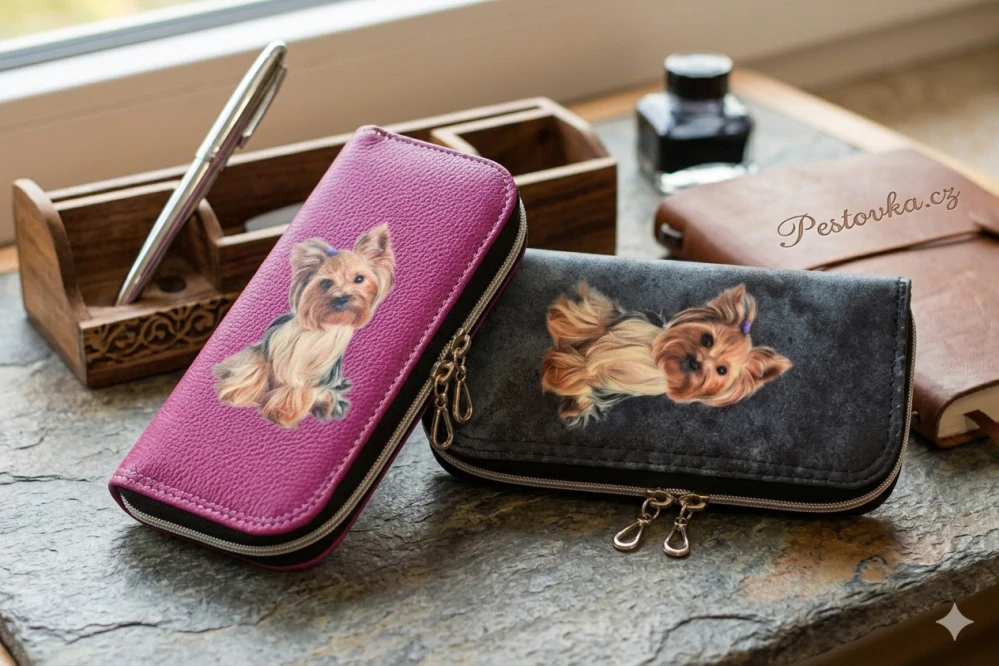 Peštovka Zipová peněženka Yorkshire růžová 