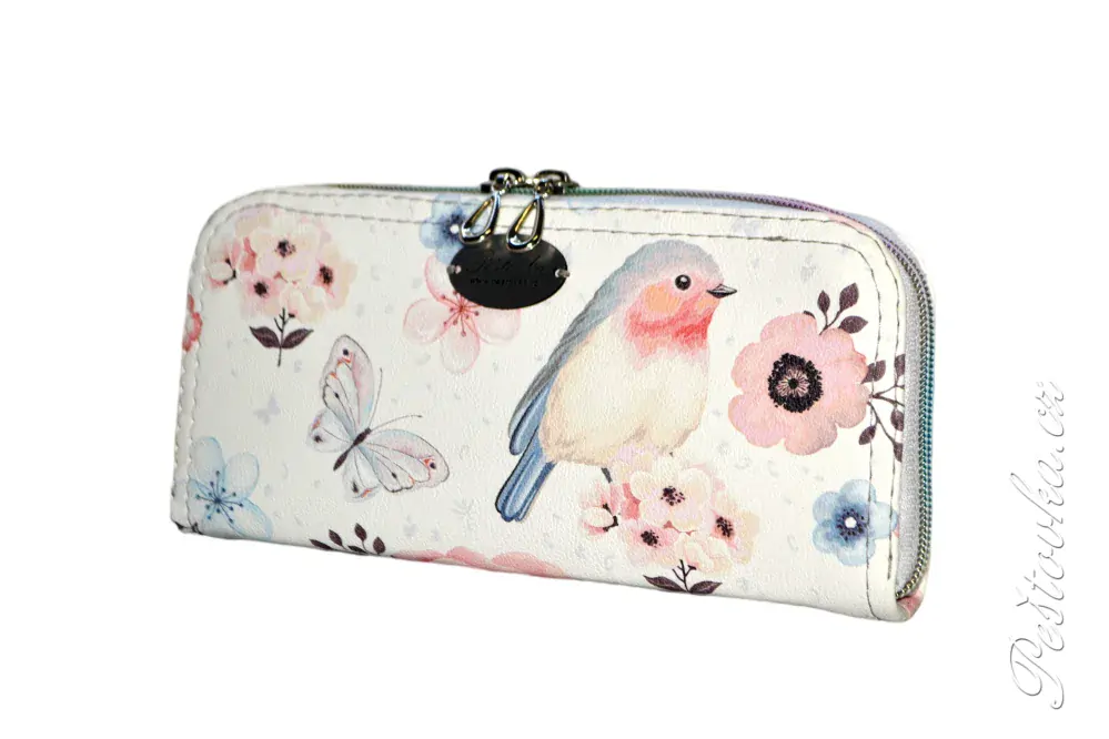 Peštovka Zipová peněženka *ptáčková*