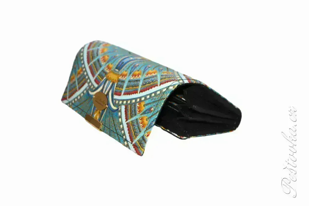 Peštovka Dámská elegantní peněženka *Údolí králů modré II.*