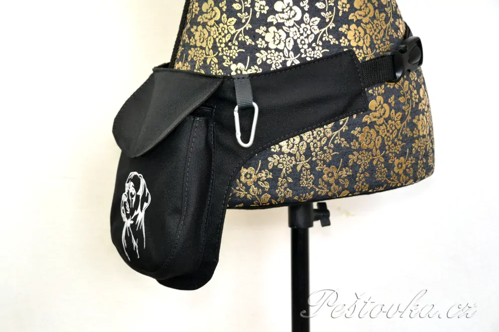 Peštovka ledvinka POSETO *výšivka Cane corso*