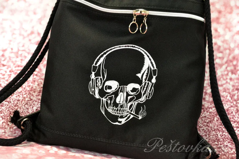 Peštovka Vak na záda *skull with smoke*