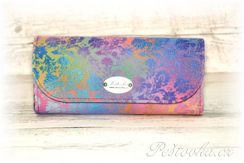 Peštovka Dámská elegantní peněženka *celoduhová*
