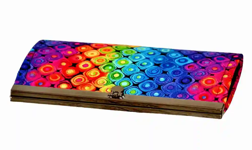 rámečková peněženka 19cm GEO COLOR