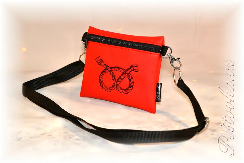 Peštovka Výstavní pamlskovník *UZLÍK staffbull - červený*