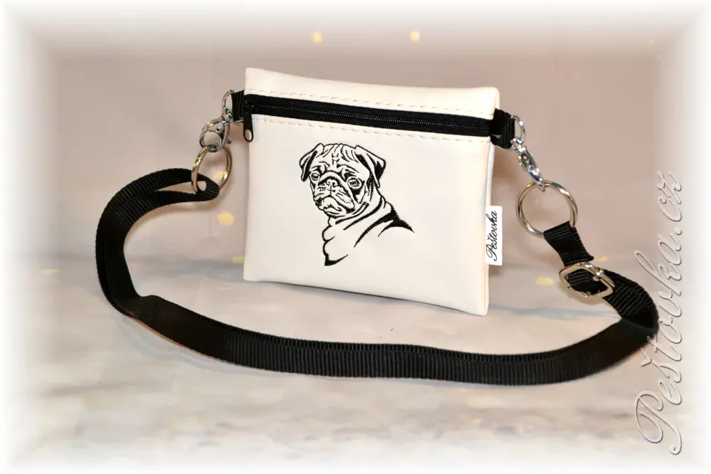 Peštovka Výstavní pamlskovník *MOPS bílý*