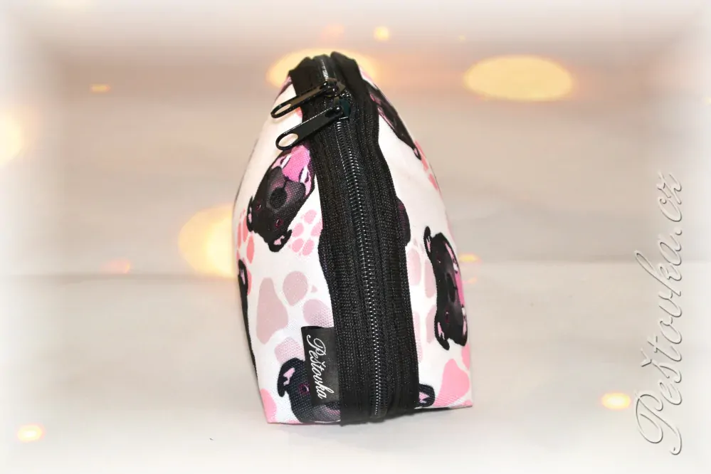 Peštovka kosmetická taštička RONDA *stafík do růžova*