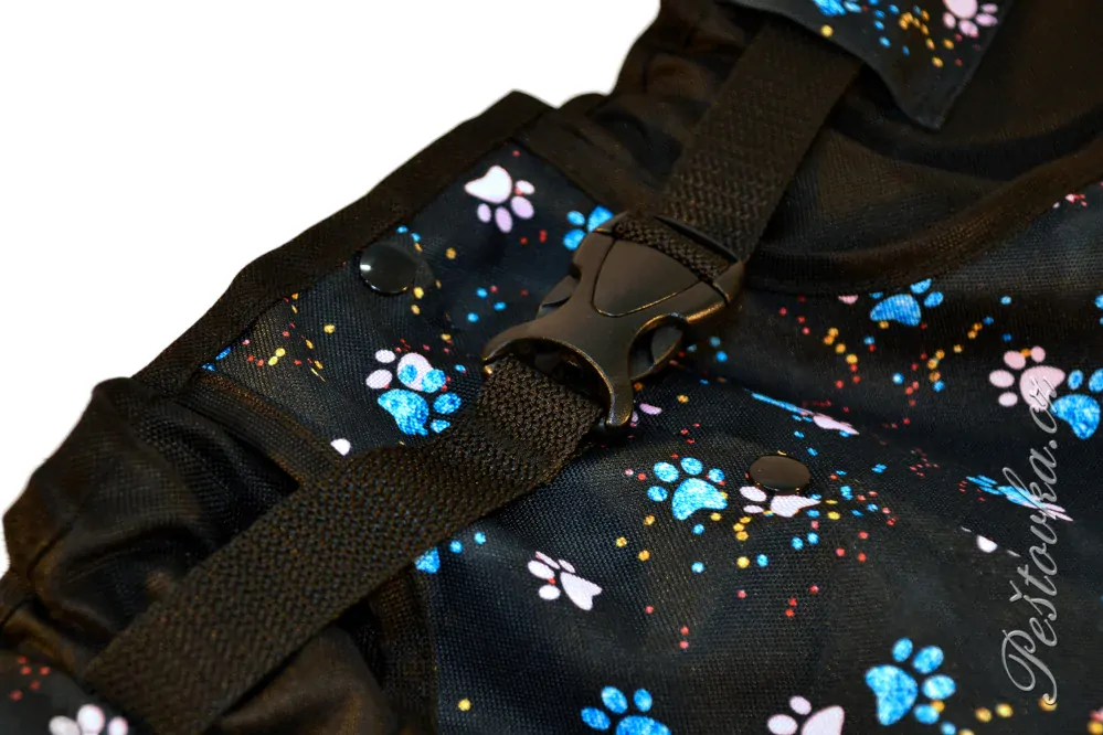 Peštovka Výcviková sukně *modro-růžové tlapky*