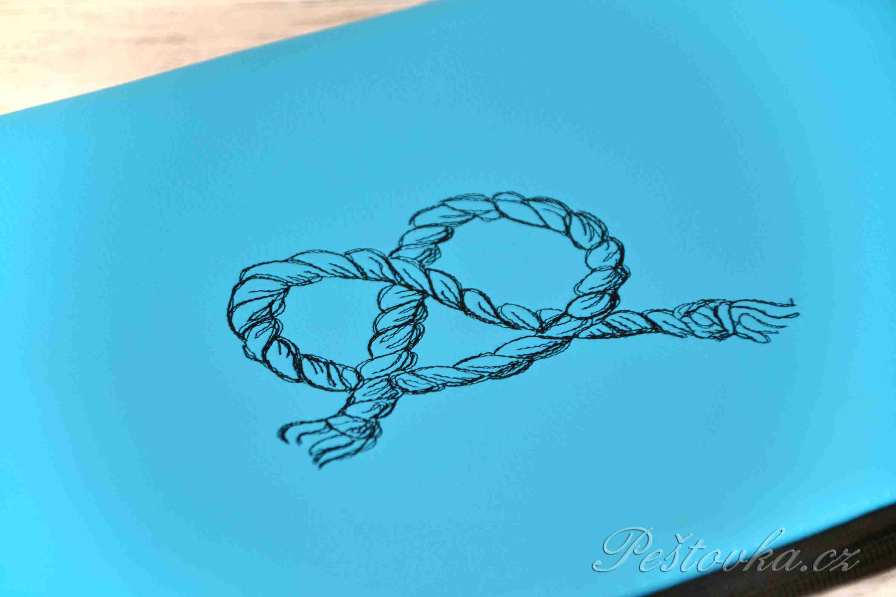 Pouzdro na průkazy původu A4 STAFFBULL *sv.modrý s provázkem*