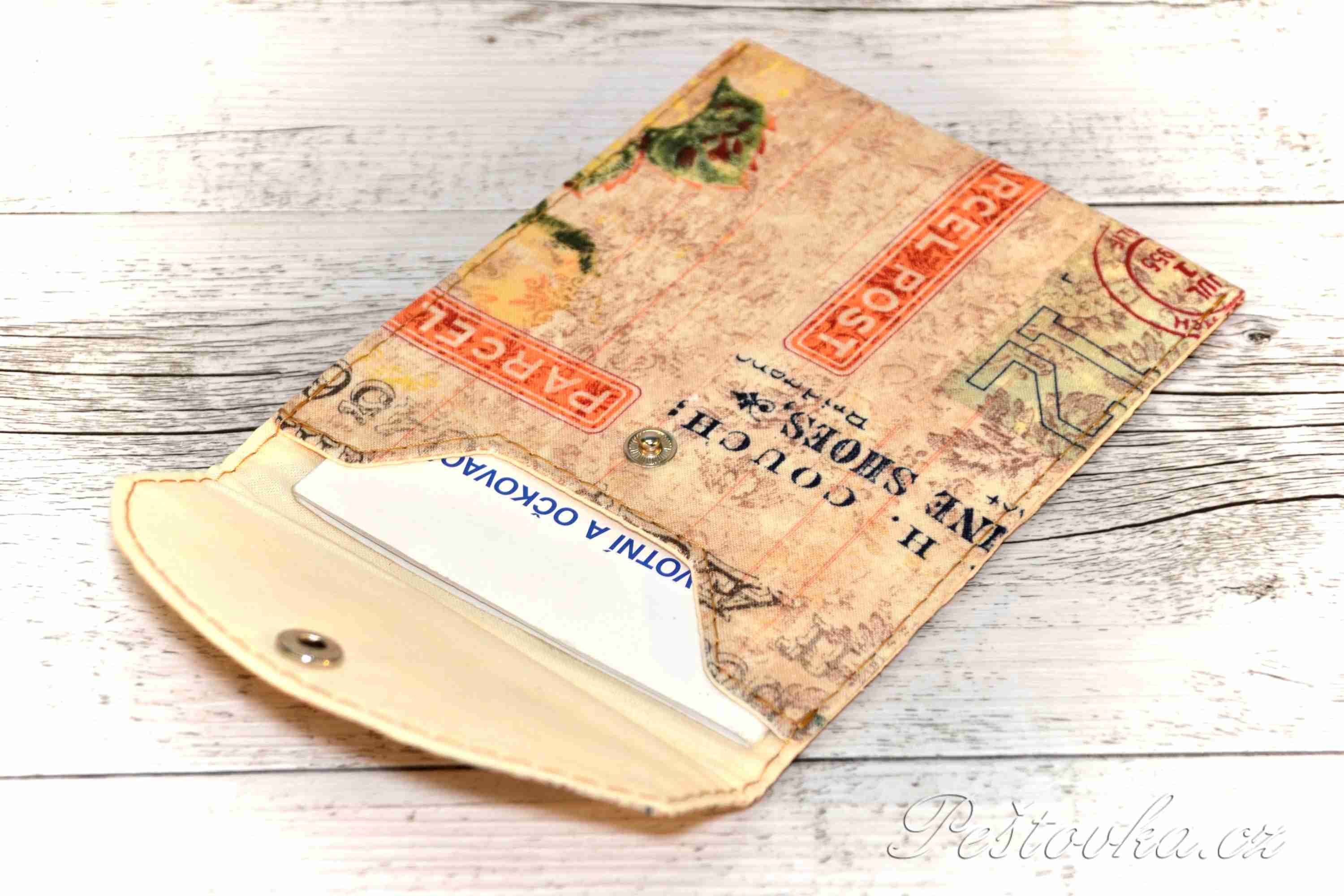 Peštovka - obal na očkovák - kapsička *vintage*