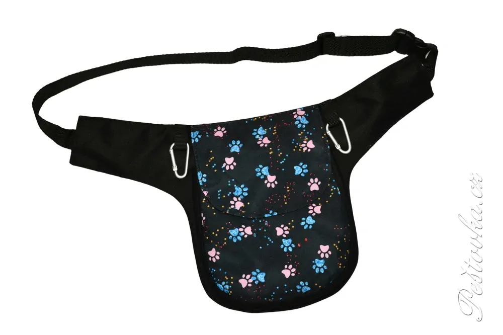 Peštovka ledvinka POSETO *modro-růžové tlapky*