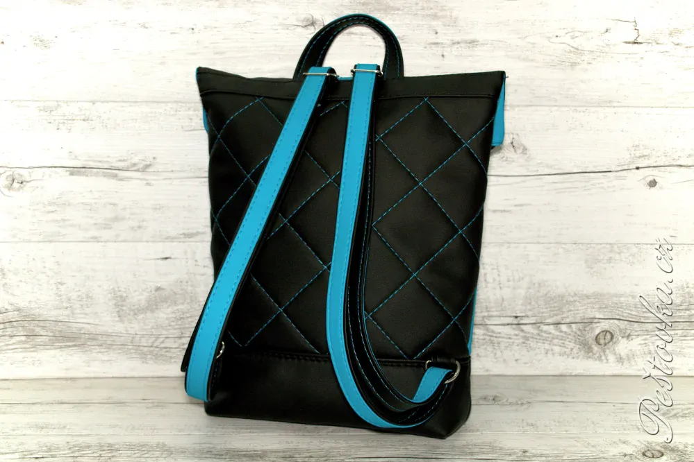 Peštovka Překlápěcí batoh Lucas *yorkshire* modrý